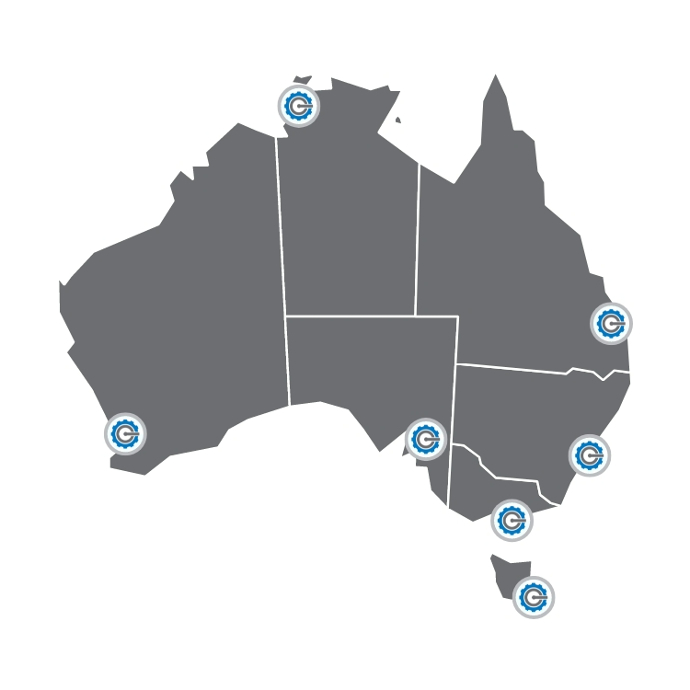 Capital Equipment Service Agent Map