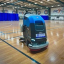 Maxima Medium Battery Walk-Behind Scrubber Hire Basketball Court Cleaning