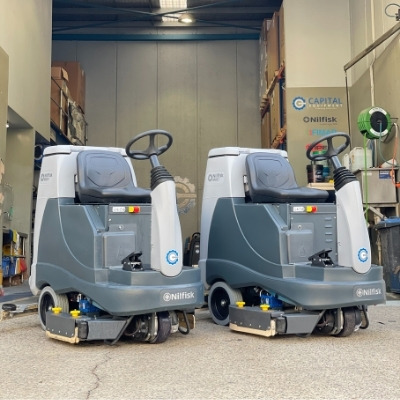 BR855 Battery Powered Ride-On Scrubber Dryer