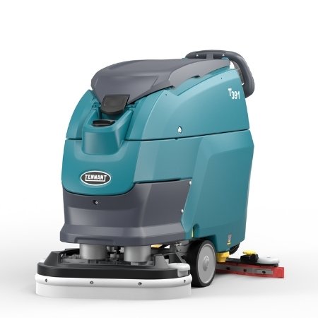 T391 Walk-Behind Scrubber Dryer with Splashguard